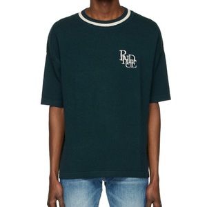 Rhude - Green knit mock t-shirt - pics inside
